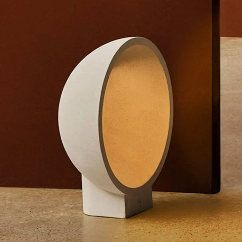 Słupek oświetleniowy LED Gaia, szary, beton, wysokość 38,8 cm