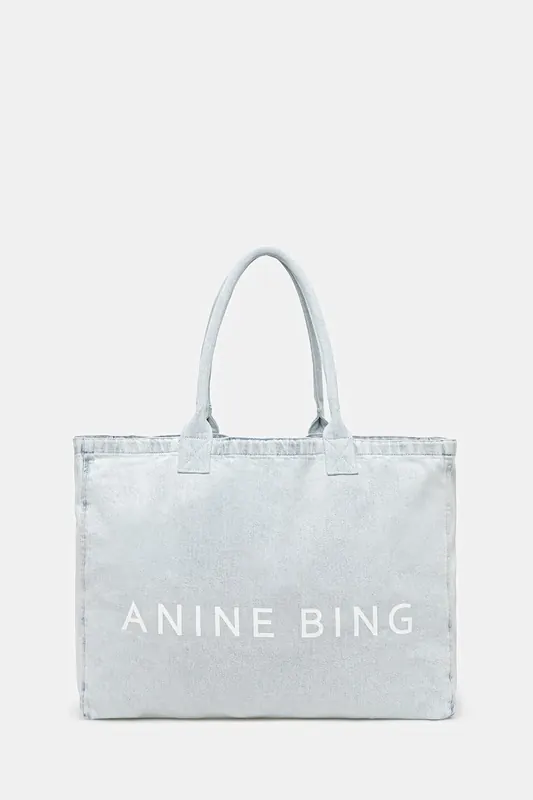 Anine Bing LEO DENIM TOTE - LUCID BLUE torebka damska jeansowa