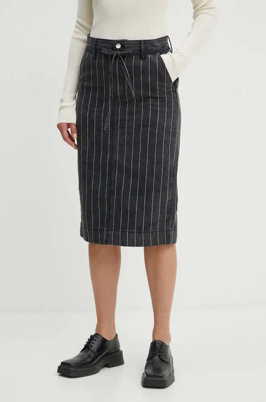 Day Birger et Mikkelsen spódnica jeansowa Betsy - Denim Stripes