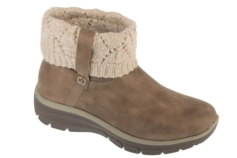 Skechers Easy Going - Cozy Weather 2 168033-TPE, Damskie, Brązowe, buty zimowe, skóra syntetyczna, rozmiar: 41