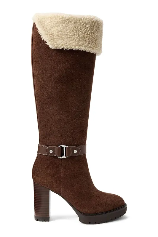 Lauren Ralph Lauren kozaki zamszowe Tasha Tl Hl