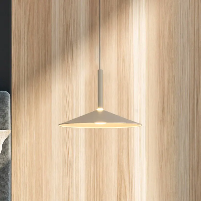 Lampa wisząca LED Calice, szara, Ø 32 cm, regulowana wysokość