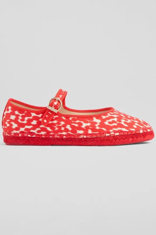 LK Bennett Fl Emmie Maryjane Espadri Red Maat: 42 | Ballerina's Outlet | Dames | Rood