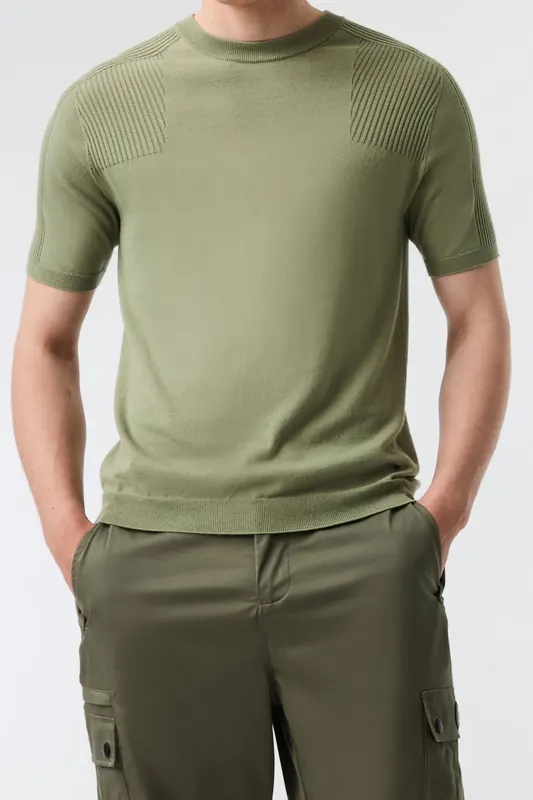 AlphaTauri Fotor V2.y9.01 Flat-knit-shirt Dry Green Maat: XXL | Sweaters Outlet | Heren | Groen