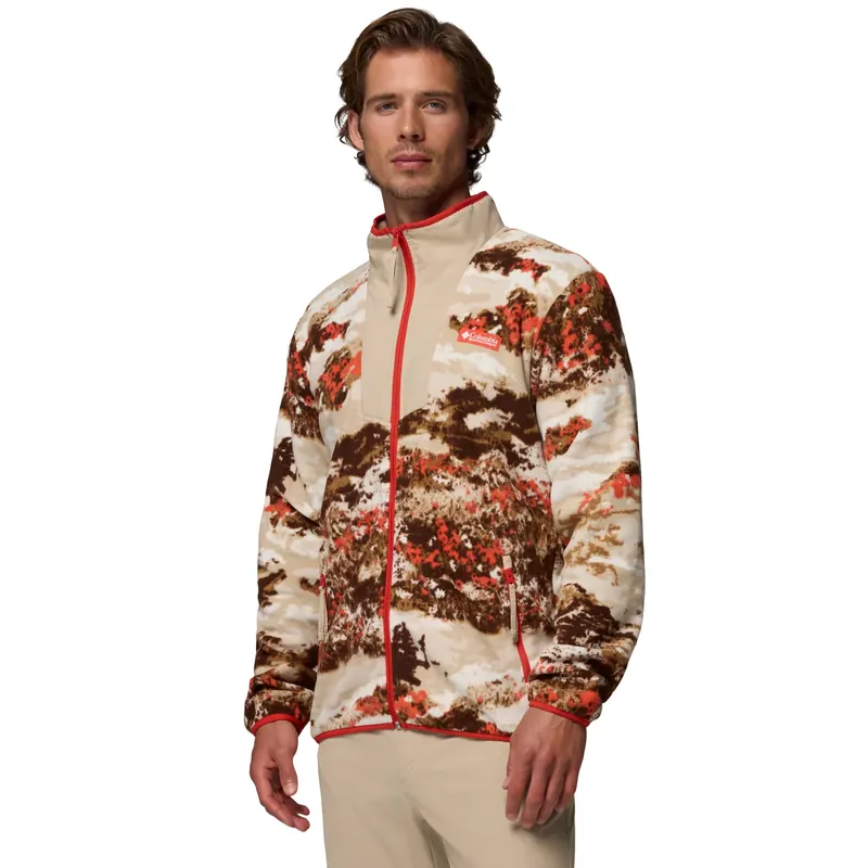Columbia Sequoia Grove Printed Full Zip Fleece 2135511625, Męskie, Brązowe, polary, poliester, rozmiar: XL