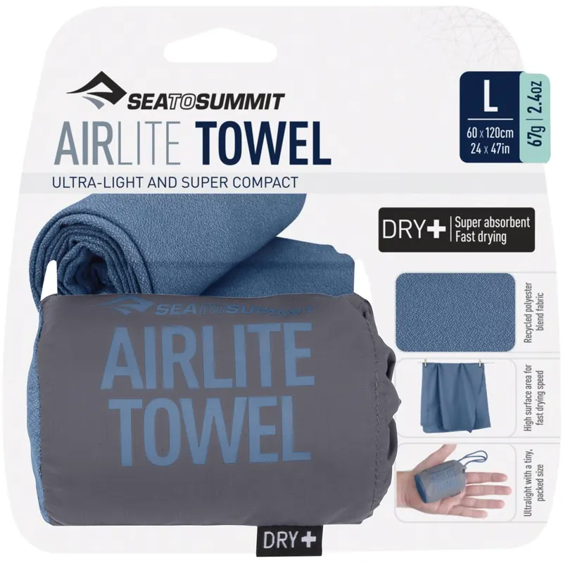 Ręcznik szybkoschnący SEA TO SUMMIT Airlite Towel pomarańczowy (120x60cm)