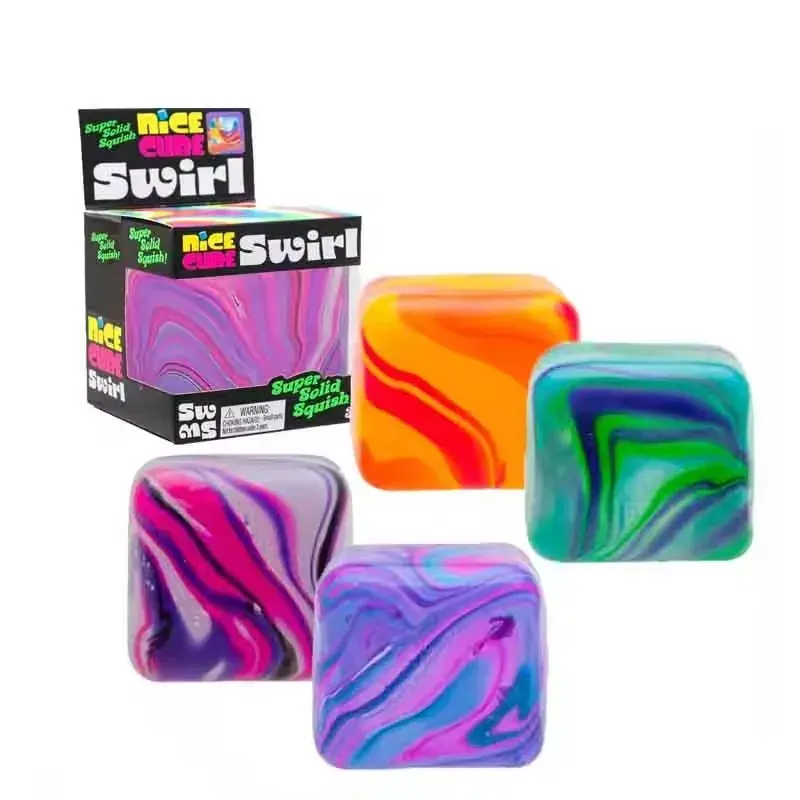 2026newNeedoh Nice Sensory Cube, narzędzie antystresowe na stres i do poprawy koncentracji, sensoryczna kostka na biurko dla dorosłych i dzieci