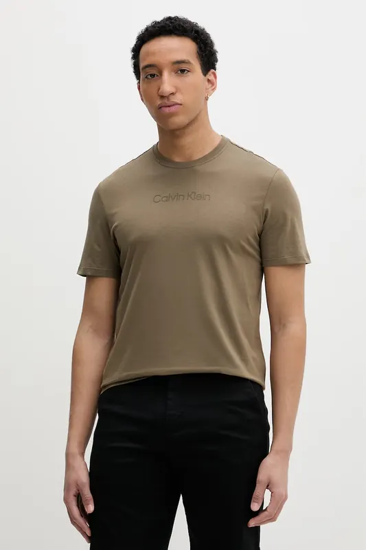 Calvin Klein T-shirt basic męski bawełniany