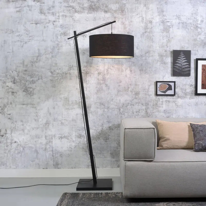 Lampa stojąca Good &amp; Mojo Andes, czarny/czarny