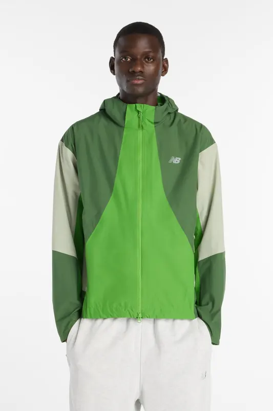 New Balance Rc Waterproof Jacket Darkalpi Maat: XL | Regenjassen Outlet | Heren | Grijs