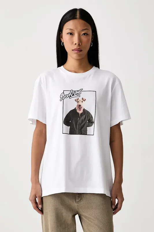 Barbour T-shirt damski bawełniany Mariana