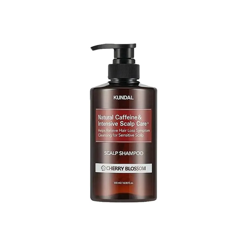 KUNDAL Caffeine Cherry Blossom naturalny szampon przeciw wypadaniu włosów 500 ml