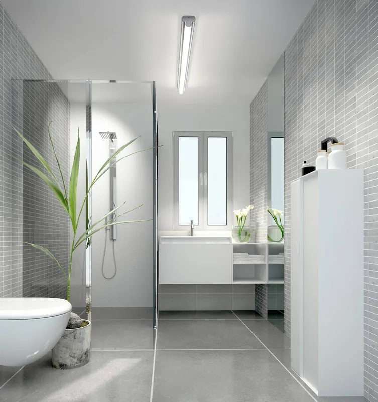 Oświetlenie lustra LED Helestra LOOM 2, długość 120 cm, IP44, CCT