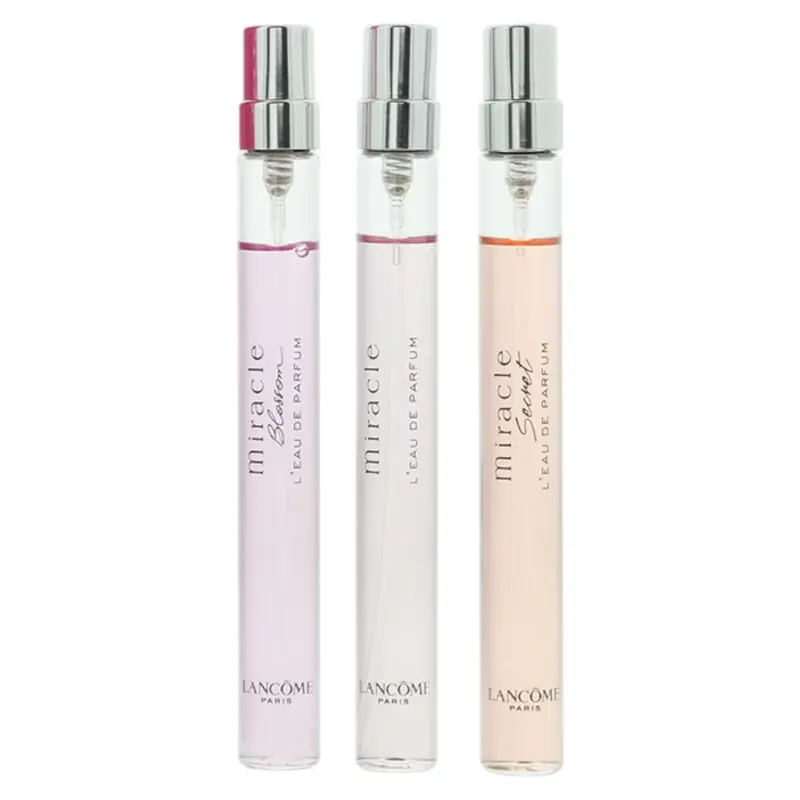 Lancome Miracle Set Lancome: Miracle Blossom Eau De Parfum dla kobiet 10 ml + Miracle Eau De Parfum dla kobiet 10 ml + Miracle Secret Eau De Parfum dl