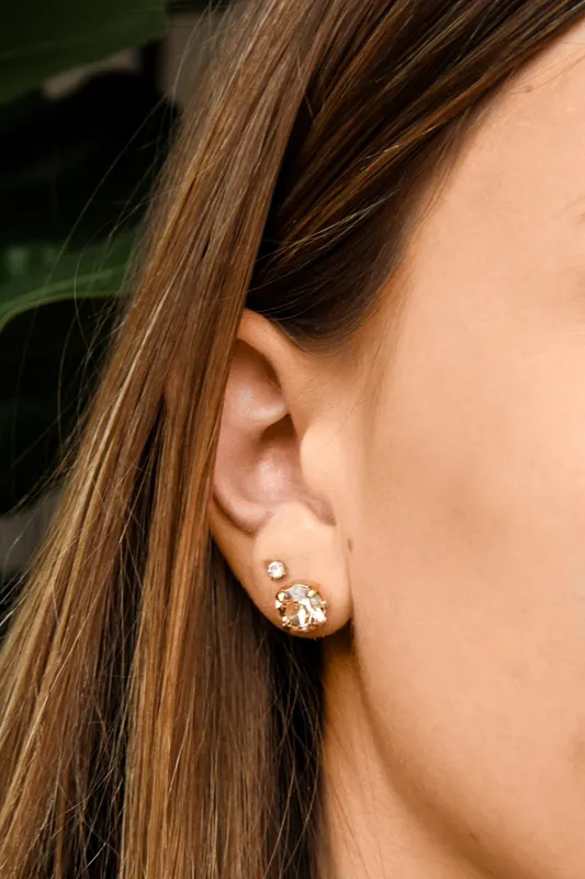 OTAZU Light Peach Earpins Maat: OS | Oorbellen Outlet | Dames | Goud