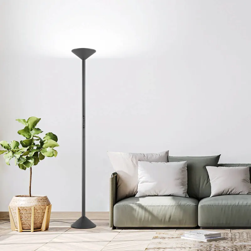 Lampa stojąca LED Tratto, antracyt, metal, CCT, ściemniana