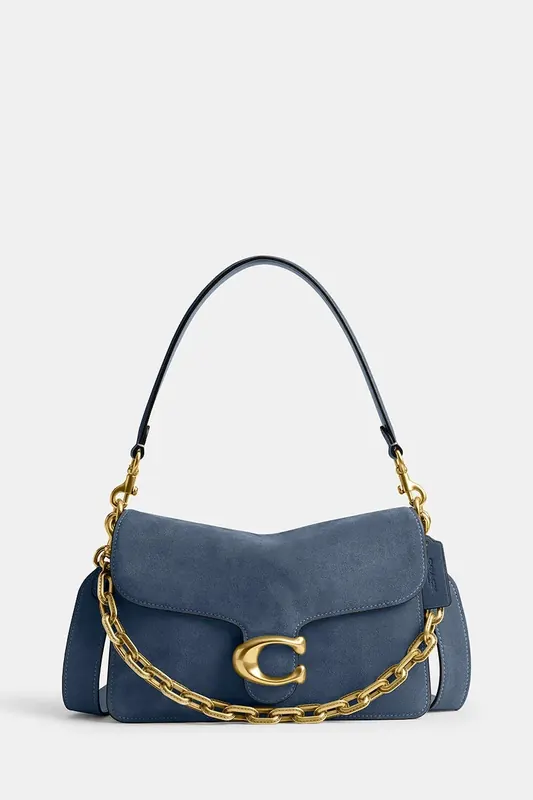 Coach torebka damska zamszowa Suade Chain Tabby Shoulder Bag