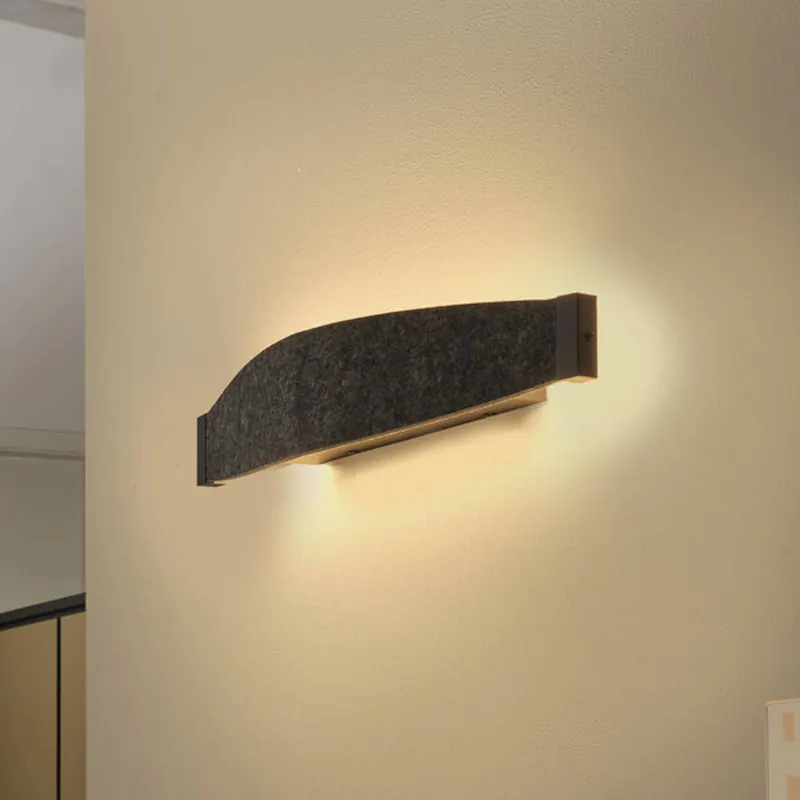 Kinkiet LED OSRAM Decor Flat Felt, szary, filc, 3000 K