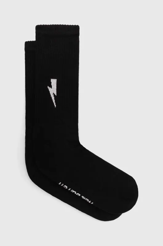 Neil Barrett Neil Barett skarpetki BOLT COTTON SKATE SOCKS