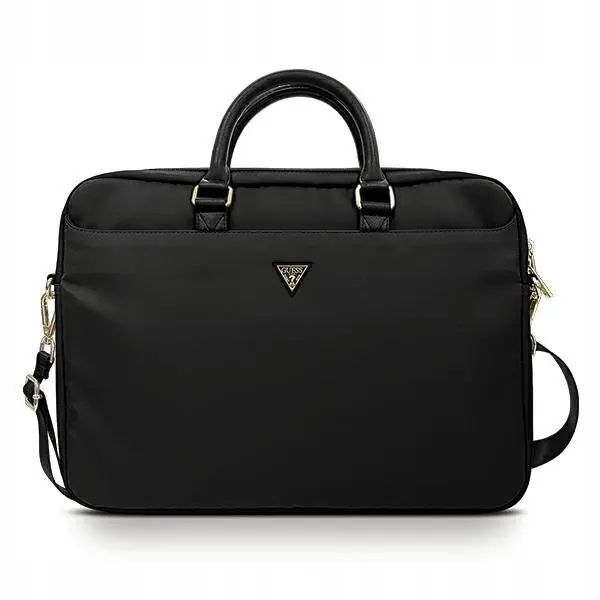 Torba Guess Nylon Triangle Logo na laptopa 16" czarna Guess