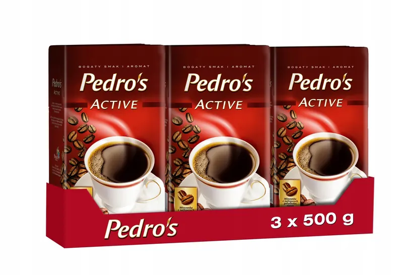 Kawa mielona Pedros Active 3 x 500g