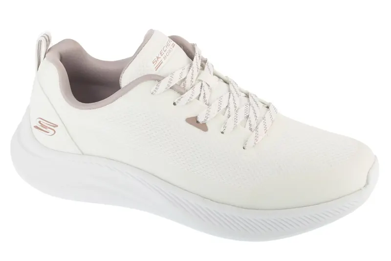 Skechers Bobs Mode Flex 117730-WHT, Damskie, Białe, buty sneakers, tkanina, rozmiar: 39,5