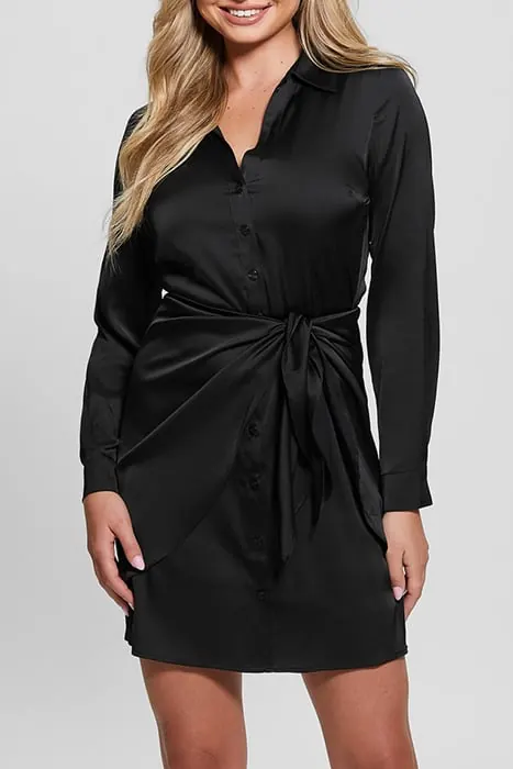 GUESS  Eco Es Ls Alya Dress Jet Black A996 Maat: XS | Blousejurken Outlet | Dames | Zwart