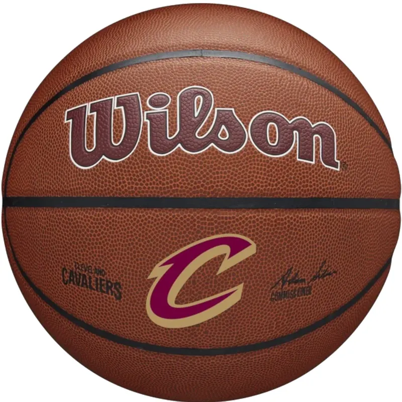 Wilson NBA Team Alliance Cleveland Cavaliers Ball WZ4011901XB, Unisex, Brązowe, piłki do koszykówki, Skóra kompozytowa, rozmiar: 7