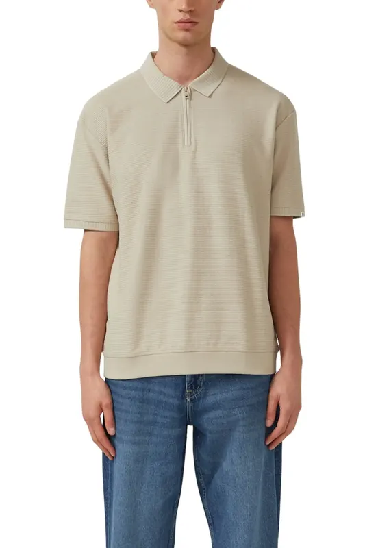 s.Oliver  Poloshirts Beige Maat: L | Poloshirts Outlet | Heren | Beige