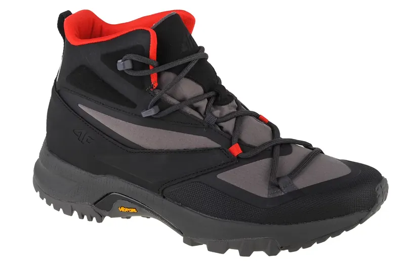 4F Dust Trekking Boots 4FAW22FOTSM006-22S, Męskie, Szare, buty trekkingowe, tkanina, rozmiar: 45
