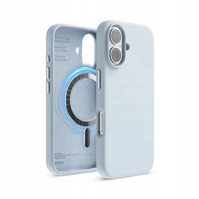 Elago kryt Silicone Case Magsafe pre iPhone 16 Light Blue ES16MSSC61-LBL