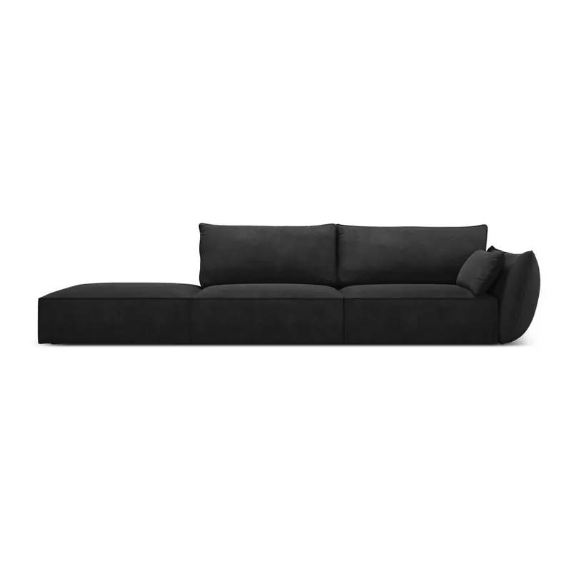Ciemnoszary szezlong (prawostronny) Vanda – Mazzini Sofas