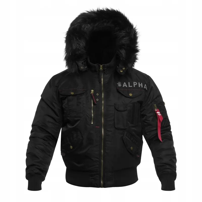 Kurtka z kapturem pilotka bomber Alpha Industries Deflector Black XL
