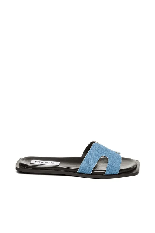 Steve Madden Sofia Slides Denim Maat: 39 | Sandalen Outlet | Dames | Zwart