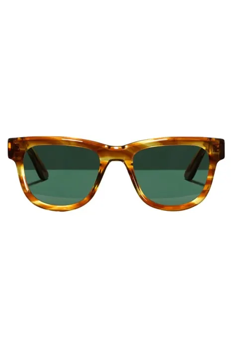 Ace & Tate Jack Caramel Havana Maat: M | Zonnebrillen Outlet | Unisex | Zwart