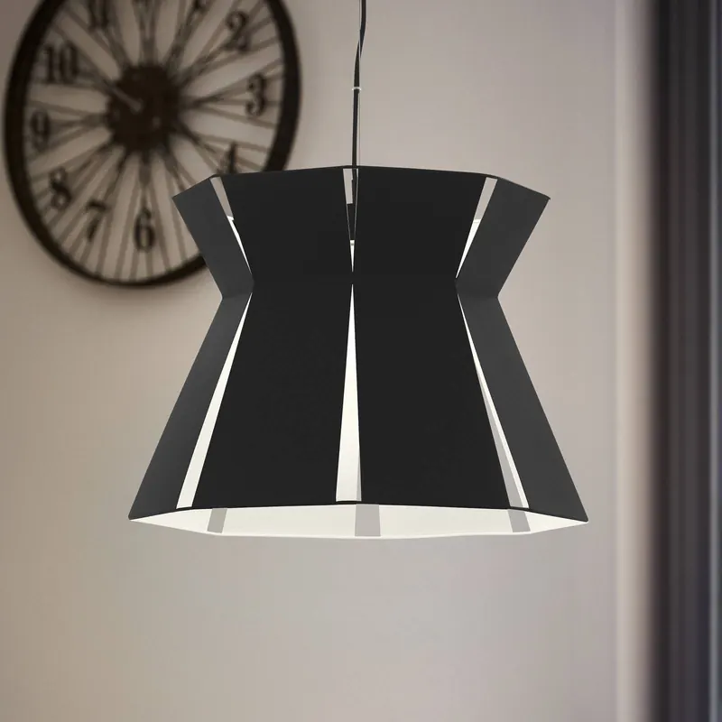 Żyrandol Valecrosia, czarny, Ø 42 cm
