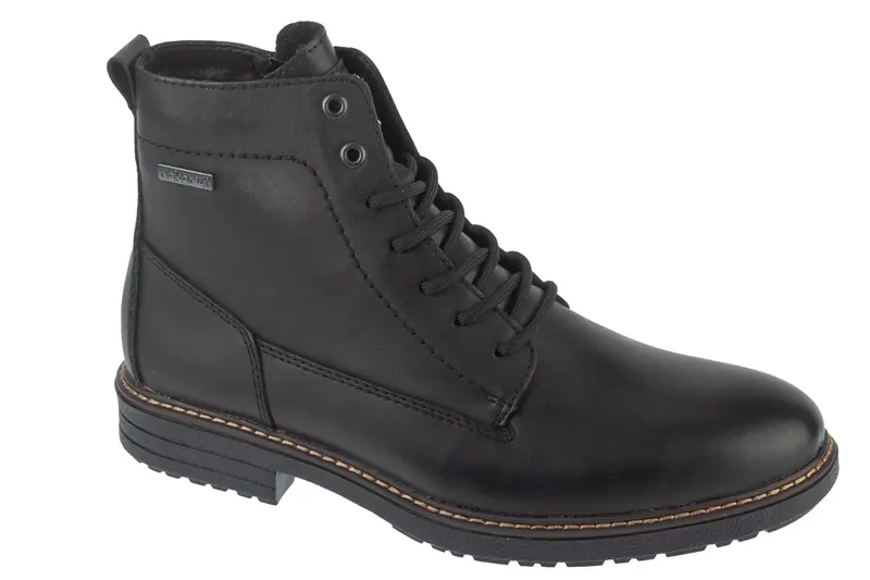 Rieker Booties 33143-00, Męskie, Czarne, trzewiki, skóra licowa, rozmiar: 40