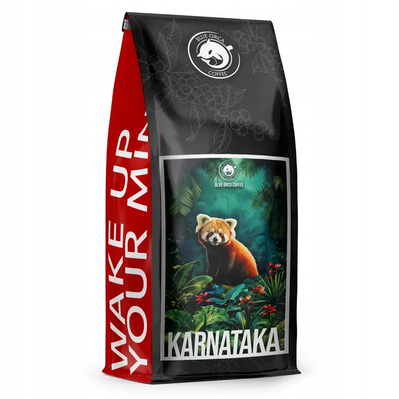 Kawa ziarnista 1kg Karnataka 100% Arabica Świeżo Palona Blue Orca