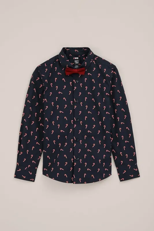 We Fashion Shirt Dark Blue Maat: 146/152 | Overhemden Outlet | kids | Blauw