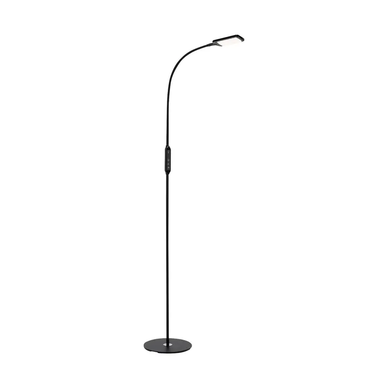 Lampa stojąca LED Office Remote, czarna, ściemniana, CCT