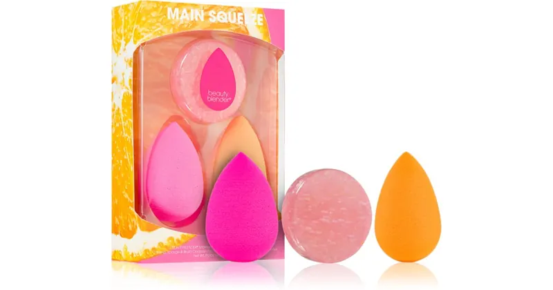 beautyblender® Zestaw aplikatorów podkładu Main Squeeze Blend & Cleanse w 3 częściach