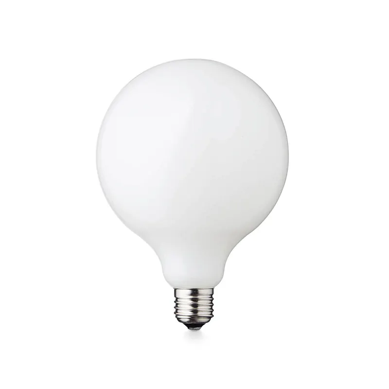 Żarówka LED typu Globe, E27, średnica 12,5 cm, matowa, 5 W, 2200 K