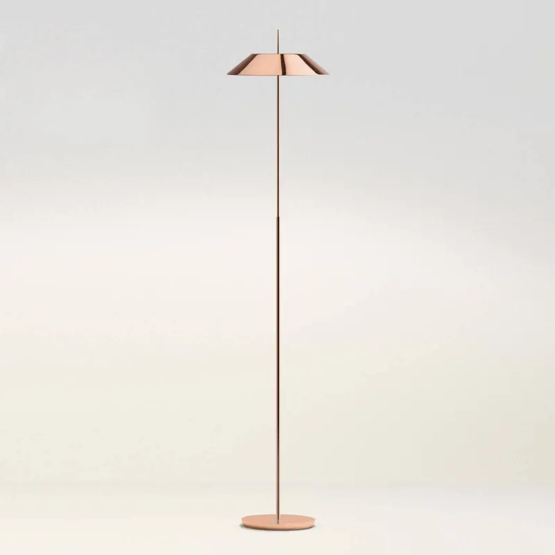 Vibia Mayfair – lampa stojąca LED, miedź błyszcząca