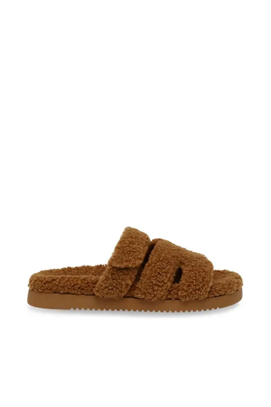 Steve Madden Missile-f Sandals Camel Maat: 40 | Slippers Outlet | Dames | Bruin
