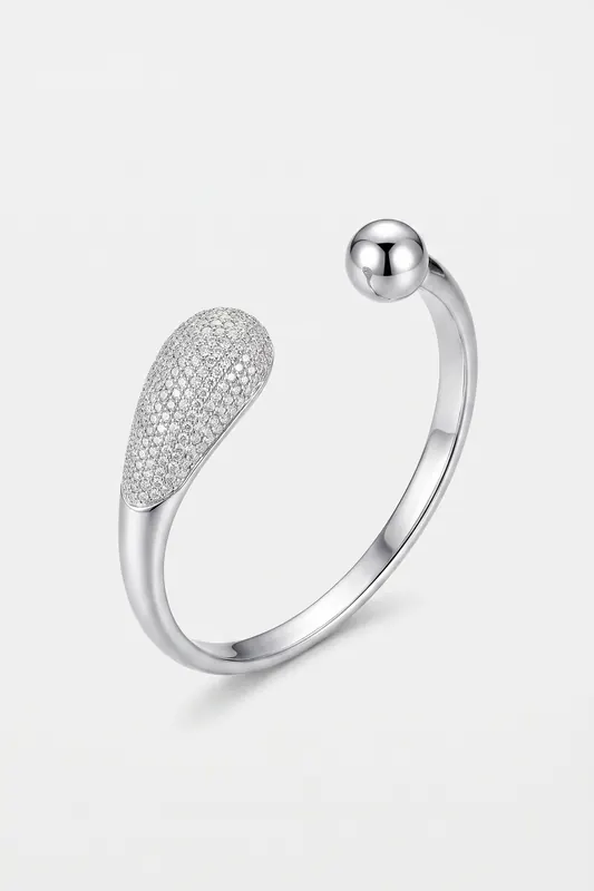 & Other Stories S Anaiz Cuff White Maat: XS/S | Armbanden Outlet | Dames | Zilver