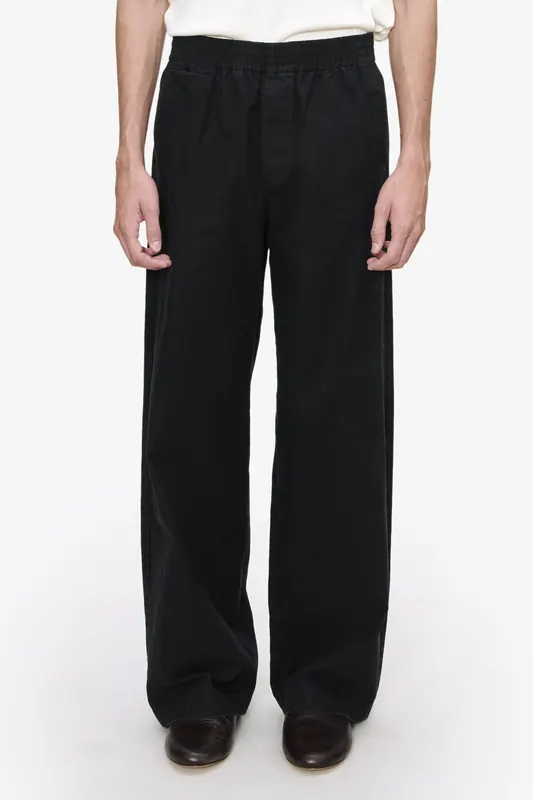 A.P.C. Unisex Pajama Trousers Faux Black Maat: S | Wijde Broeken Outlet | Unisex | Zwart