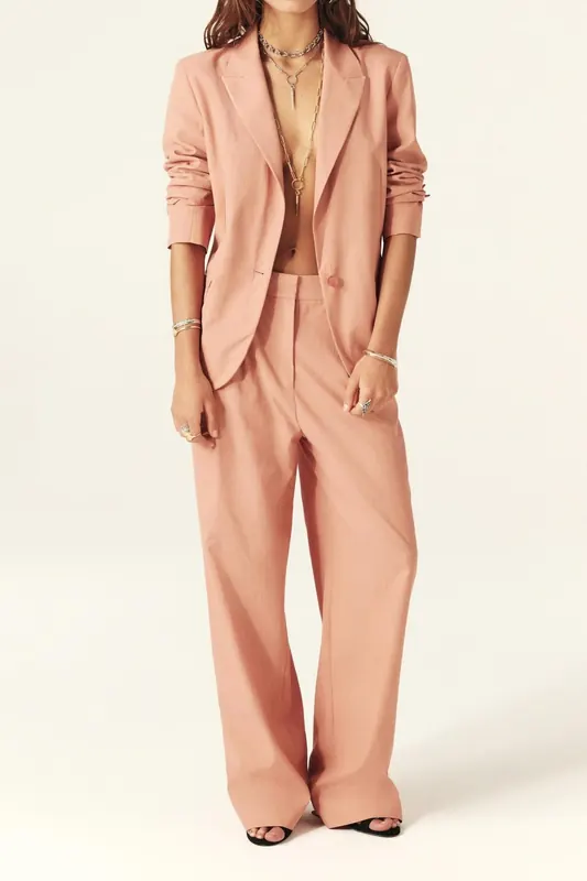 BA&SH Blazer Peche Maat: L | Blazers Outlet | Dames | Roze