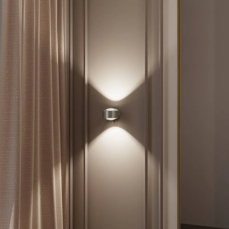 Puk! 120 Wall spot LED przezroczysty, chrom matowy