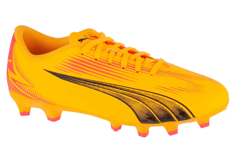 Puma Ultra Play FG/AG Jr 107775-03, Dla chłopca, Żółte, buty piłkarskie - korki, skóra syntetyczna, rozmiar: 38