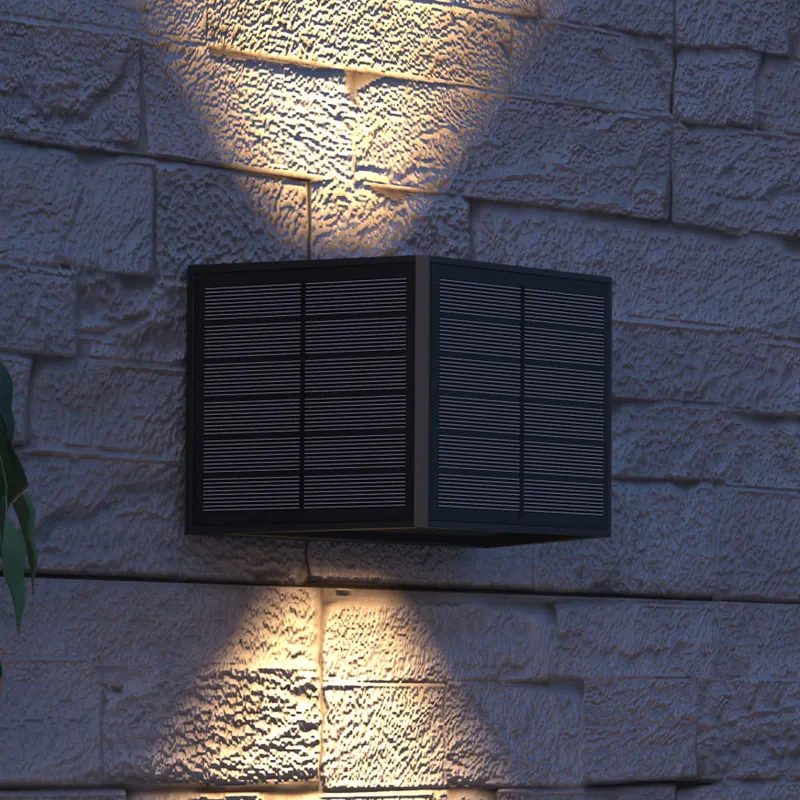 Calex Solar kinkiet zewnętrzny LED Caserta, up/down, czarny